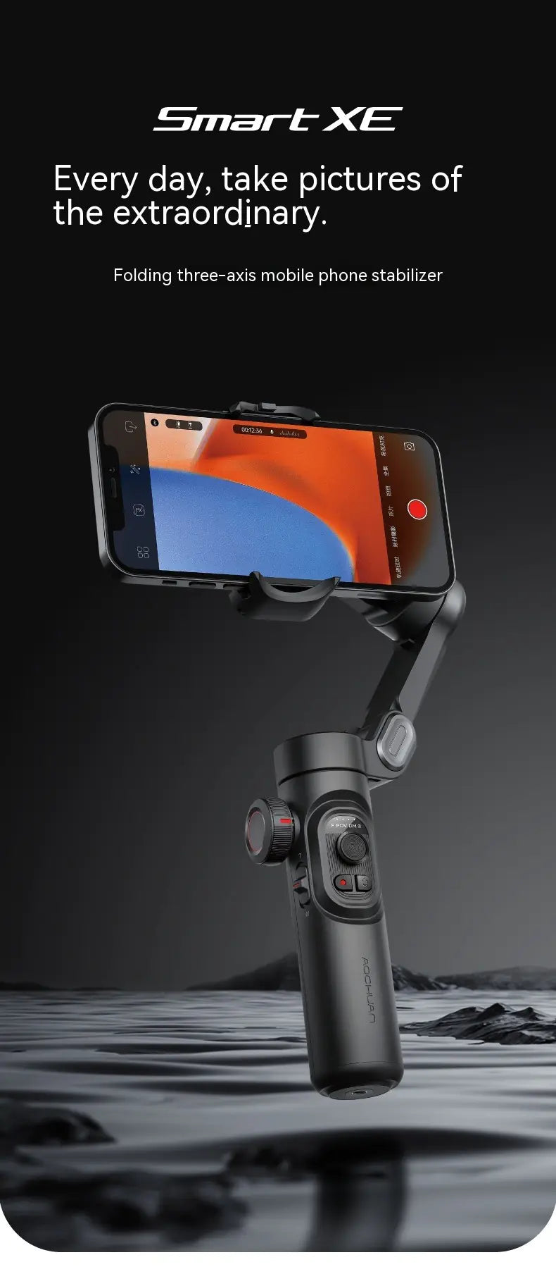 Mobile Phone 3-Axis Anti-Shake Stabilizer